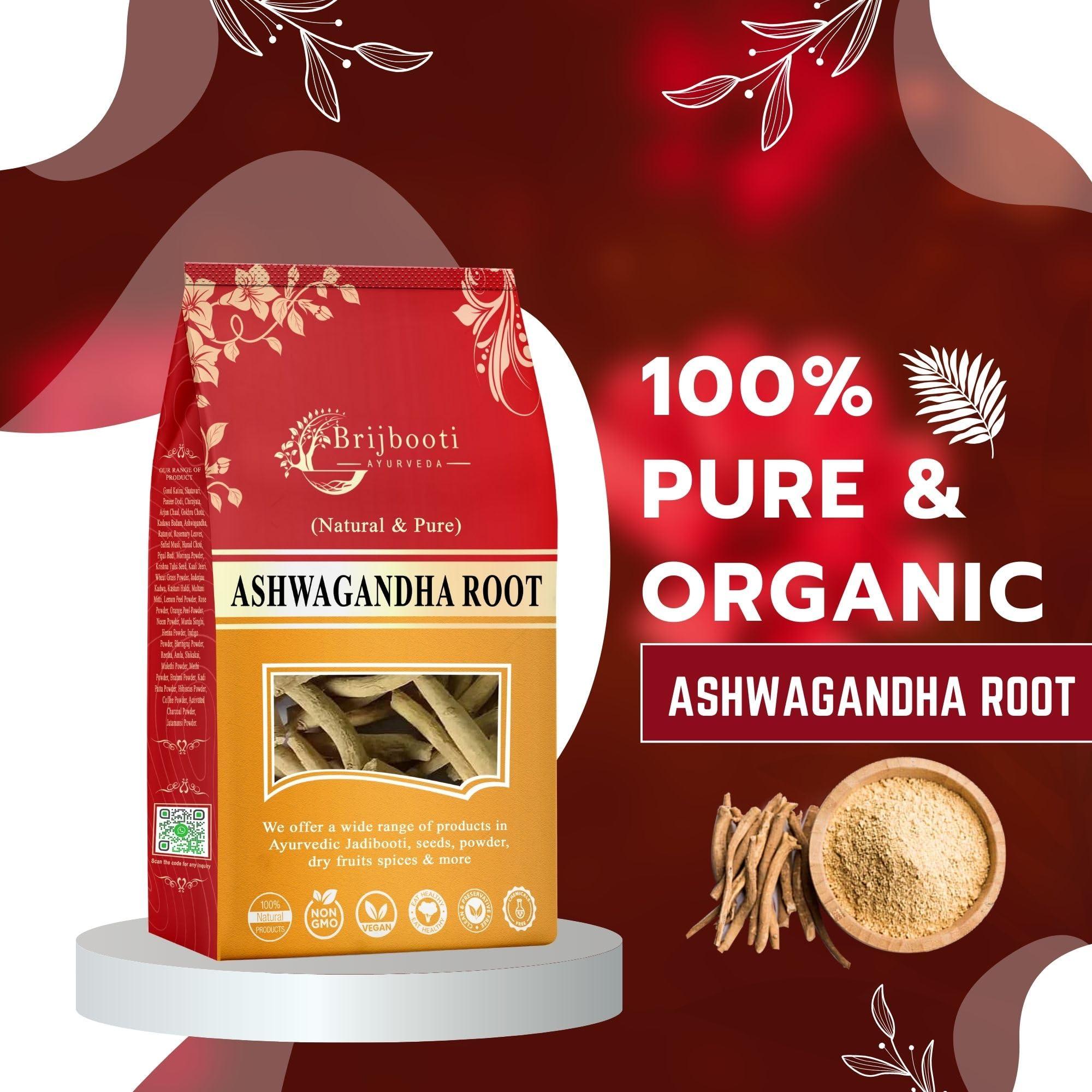 BIRJU MAHAVIR BIRJU MAHAVIR Ashwagandha Withania Somnifera Root, Natural, 200 g