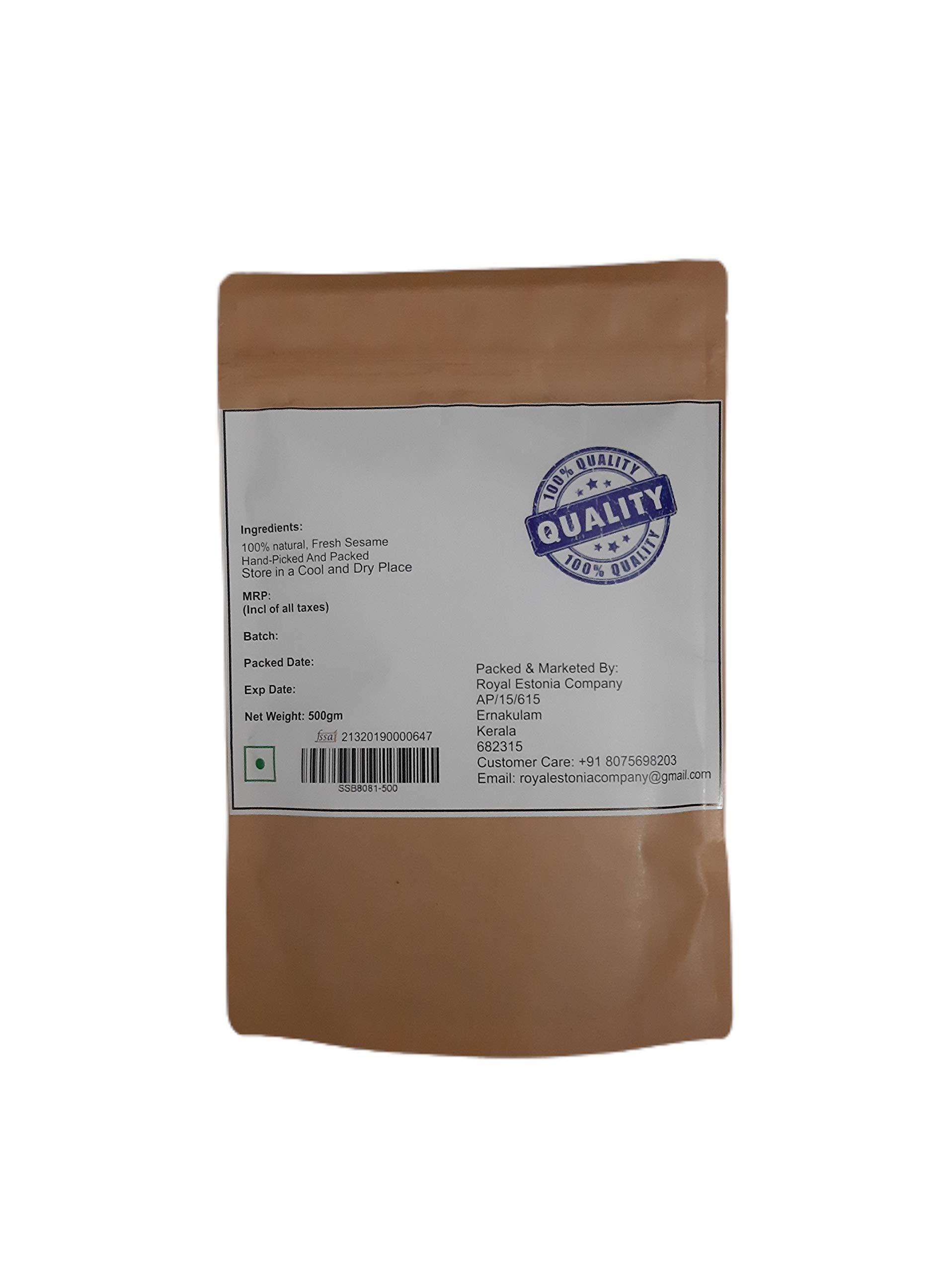 FLAVYO Flavyo Black Sesame Seeds - 500gms (Kala Til/Tal) Fresh and Natural