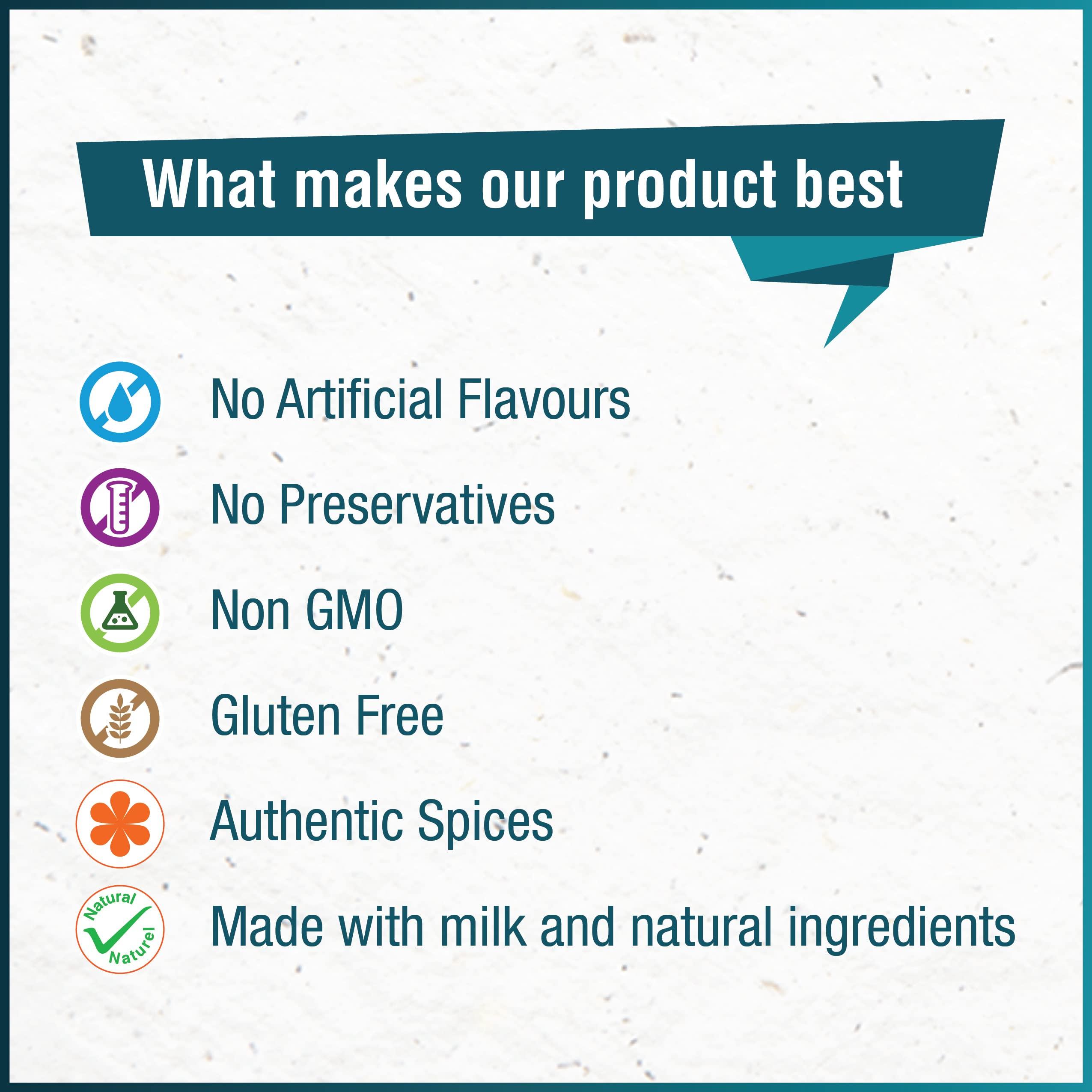 SENSO Senso masala tea premix Unsweetened (14g * 10 Sachets) no Sugar (Makes 100 ml) Ginger Tea | Adrak- Adrak Elaichi Masala Chai instant tea premix sachets masala chai premix tea masala tea powder ready mix tea - instant chai premix One Minute Tea Assam