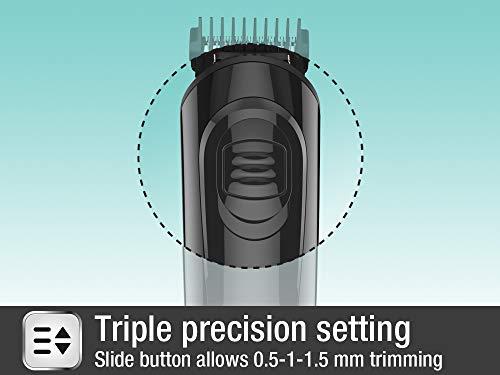 Havells Havells GS6400 Quick Charge Multi-Grooming Kit with Beard, Detail and Nose Trimmer, 50 ,Minutes Runtime (Black)