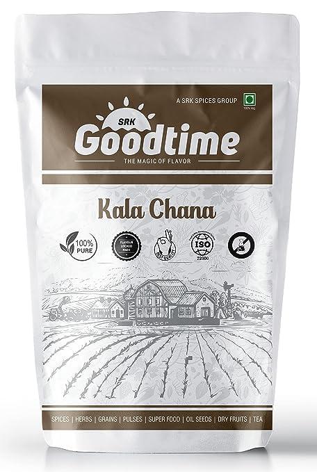 SRKGOODTIME SRKGOODTIME Unpolished Whole Kala Chana (Black Chickpeas) | Pack of (200g)