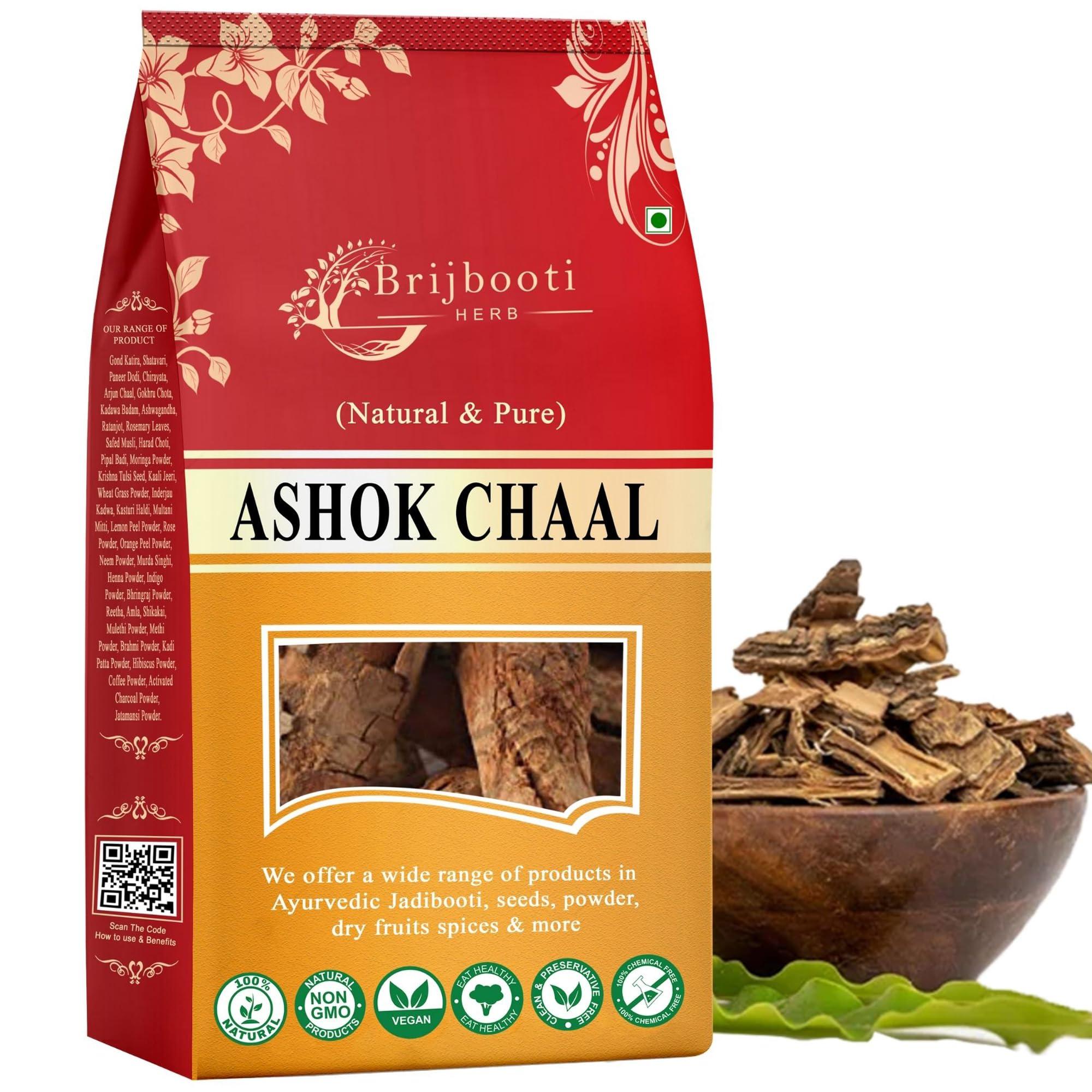 BrijBooti BrijBooti Ashok Chaal 100 Gr - Ashoka Bark - Saraca Ashoka Bark - Ashok Tree Bark