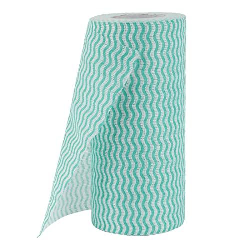 Superwipe Superwipe Non Woven Kitchen Tissue Reusable, Washable and Absorbent Kitchen Wipes, Multipurpose Kitchen Towel | Perfect for Cleaning and Wiping - 80 Pulls per Roll (Pack of 2)