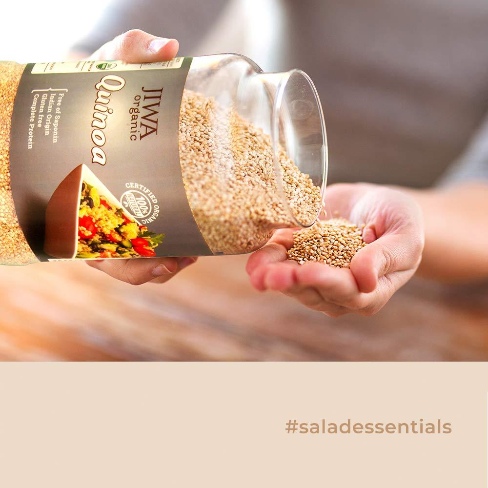 JIWA healthy by nature JIWA healthy by nature Organic Quinoa, 500 g, (Certified Organic & Gluten Free) & JIWA healthy by nature Organic Ragi Flour, 1 Kg