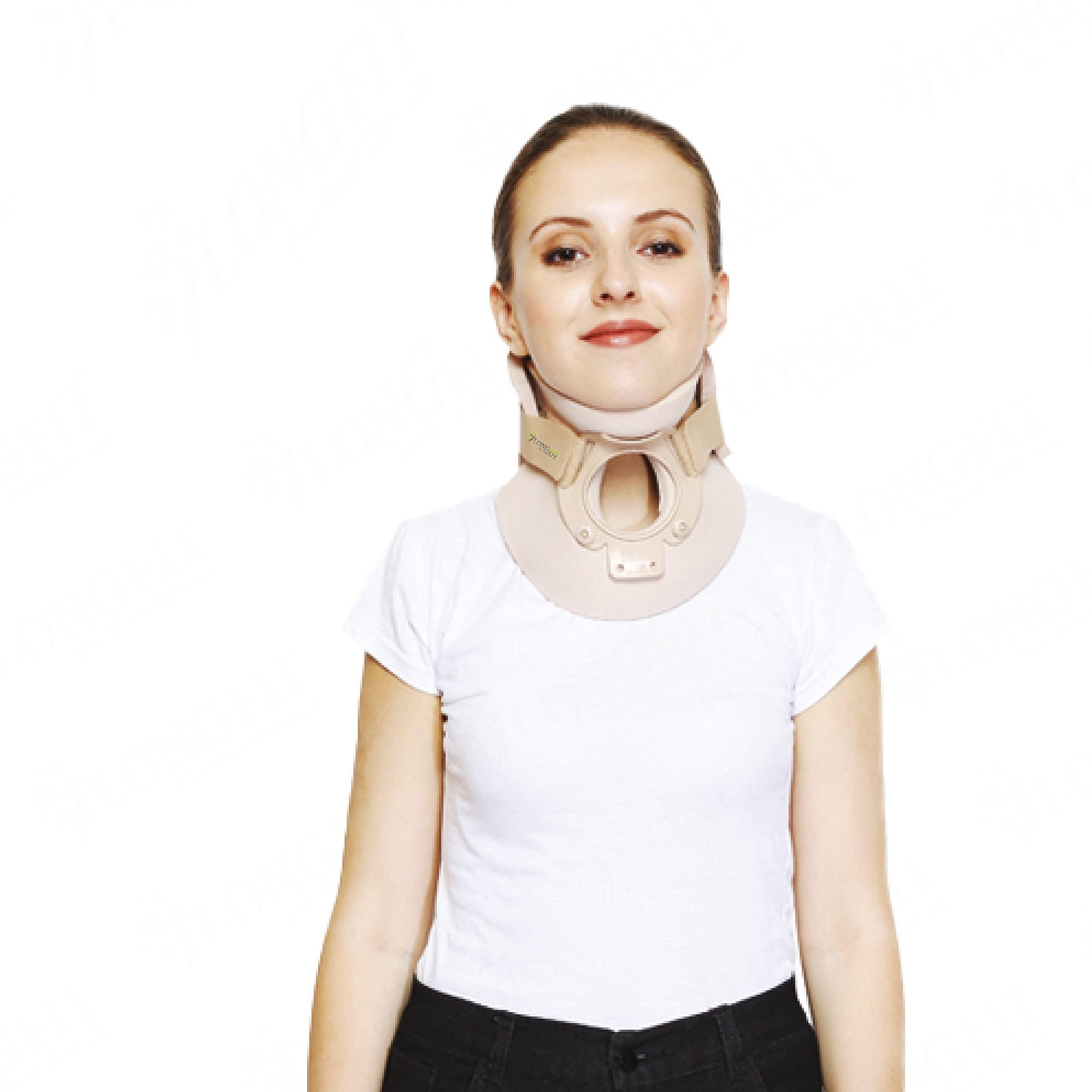 Longfit Longfit Philadelphia Collar Small Cervical Neck Brace Orthosis With Support Philadelphia Collar For Neck Pain Men Women Spondylitis Chin Support For Men & Women (L)