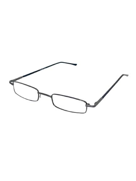 Bhavya Optic Bhavya Optic Reading Glasses with Metal Frame, Pen Style Case, Cleaning Cloth, Powers +1.00 to +3.00 (+2.50, Grey, 1)