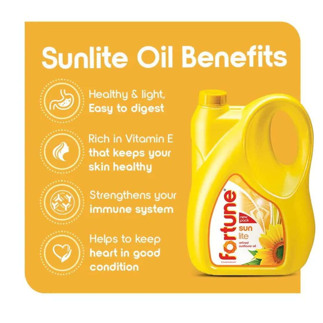 FORTUNE Fortune Refined Sunflower Oil, 5 litre Jar