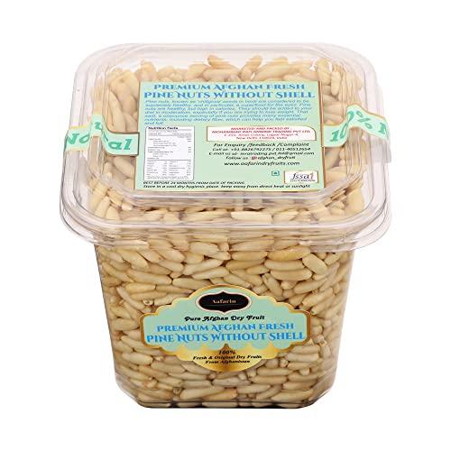 AAFARIN AAFARIN PREMIUM AFGHAN FRESH PINE NUTS WITHOUT SHELL ( CHILGOZA / CHIGOJE MAGAZ / NEZE ) (250 GRM)