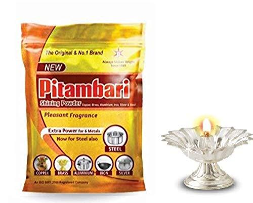 pitambri product pvt ltd Pitambari Powder Metal Cleaning Powder Metal Shining Instant Cleaning Tamba Washing Powder Zero Harsh on Metal Zinc Remover God Washing Powder God Utesil Cleaner Pack of 2 (2x150gm)