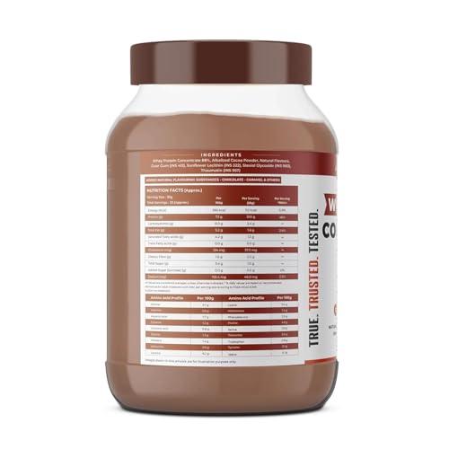 NATURALTEIN NATURALTEIN Natural Whey Protein Concentrate Chocolate Caramel - 1 kg (Naturally flavored, Non GMO, No Artificial Sweeteners)