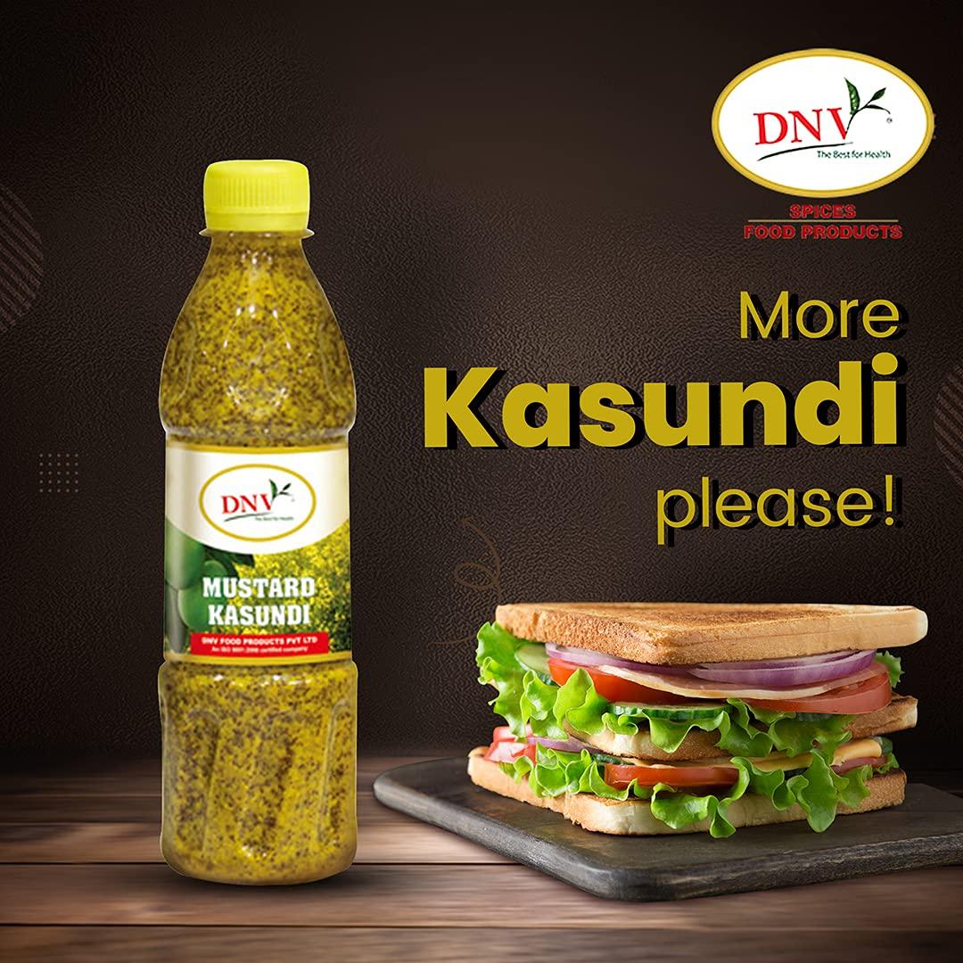 DNV DNV Natural Bengali Kasundi Mustard Sauce 350gm, Pack of 2 - 700gm (350g x 2)