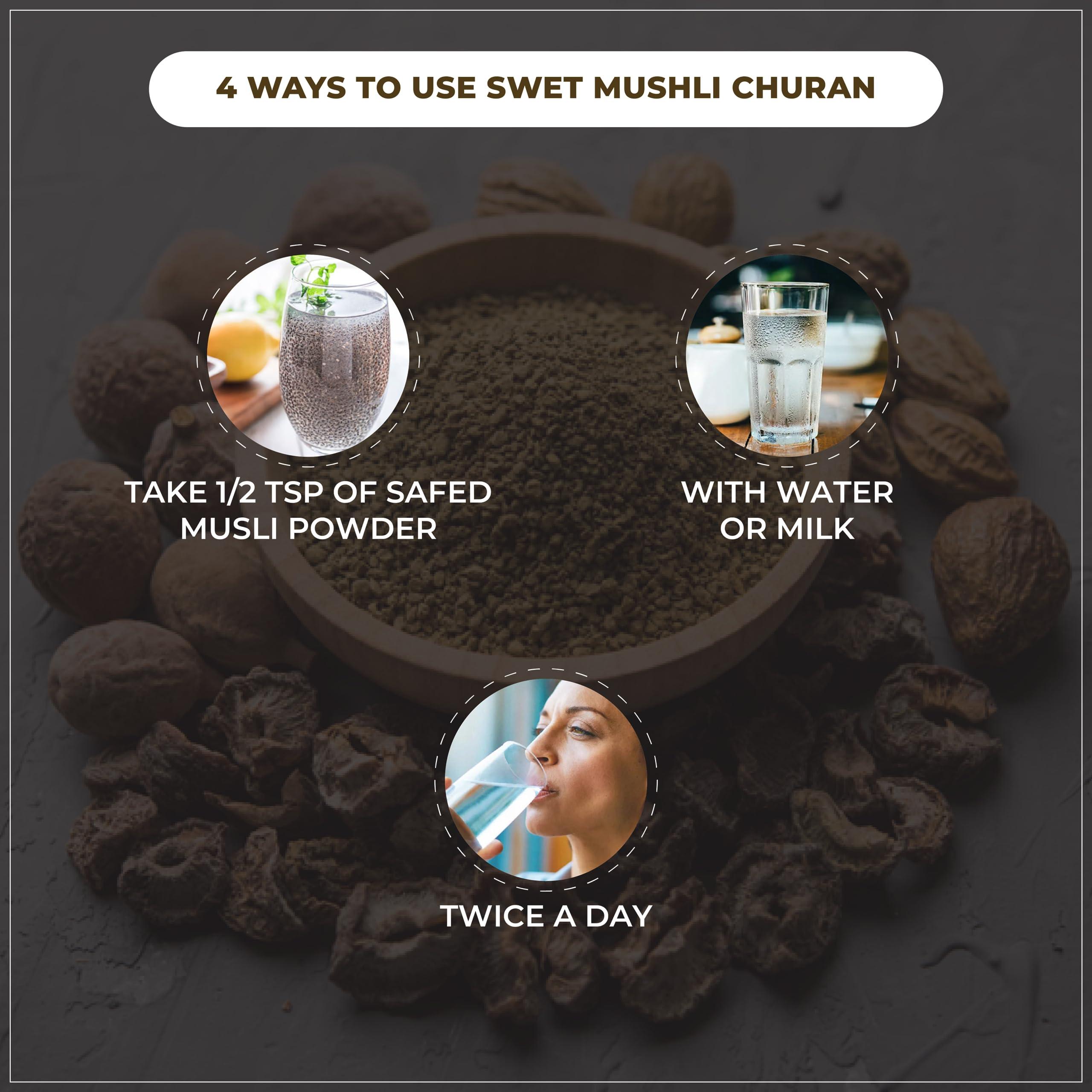 VEDCAREPLUS Vedcareplus Swet Mushli Churna, 200gm