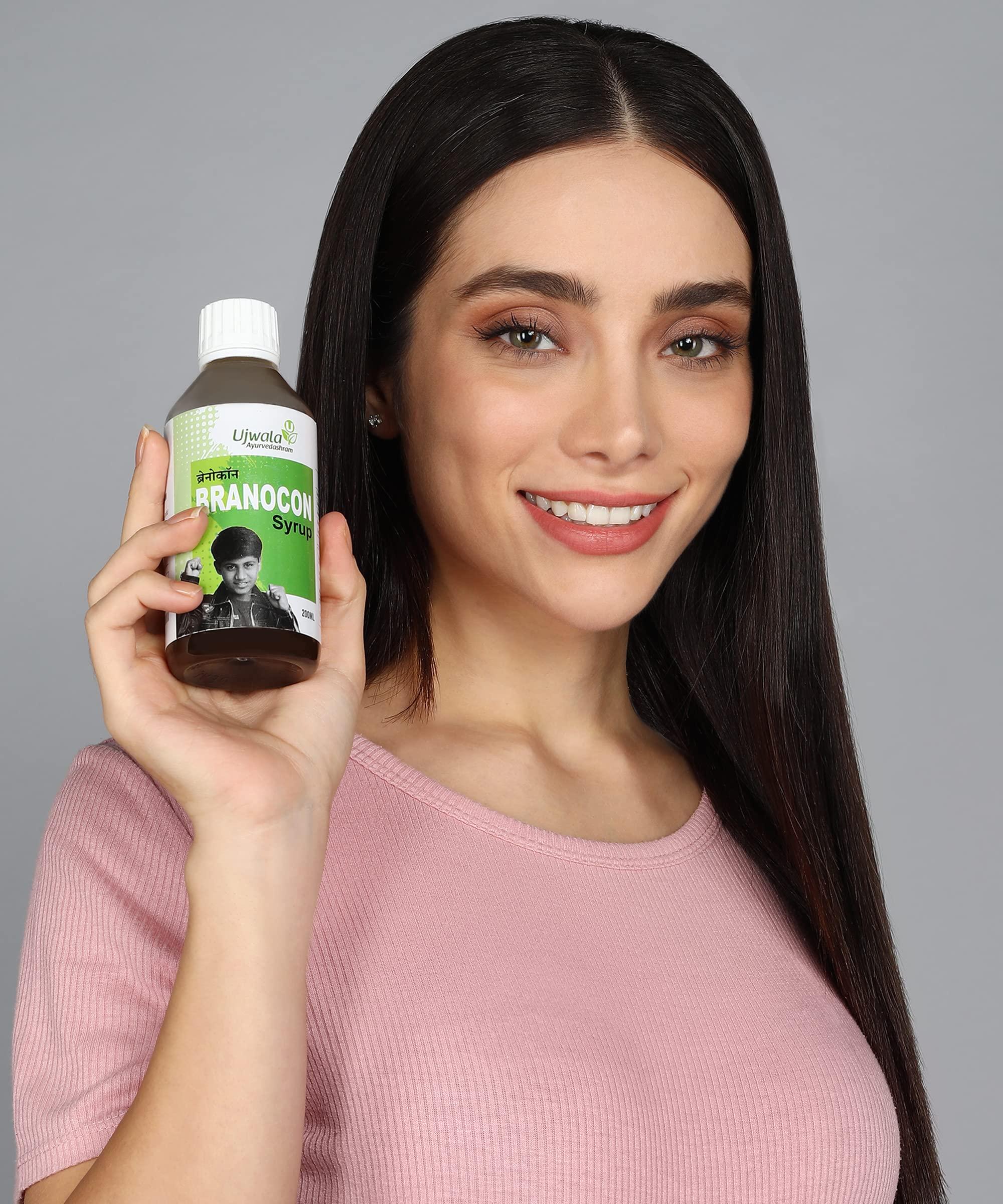 Ujwala Ayurvedashram Ujwala Ayurvedashram Branocon And Assicon Syrup One Month Kit For Brain Supplement, Nootropic For Brain, Epilepsy|Brain Tonic|Medicine For Brain - Syrup, 1200 Ml