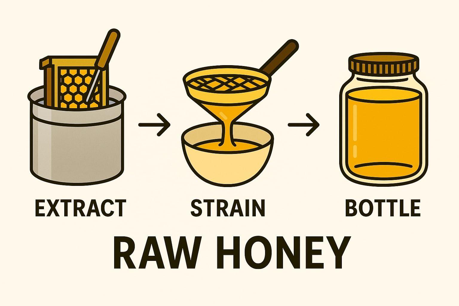 The Honey Company The Honey Company Natural Raw Honey 350g 100% Pure, Raw Unprocessed Unheated Unpasteurised Unfiltered