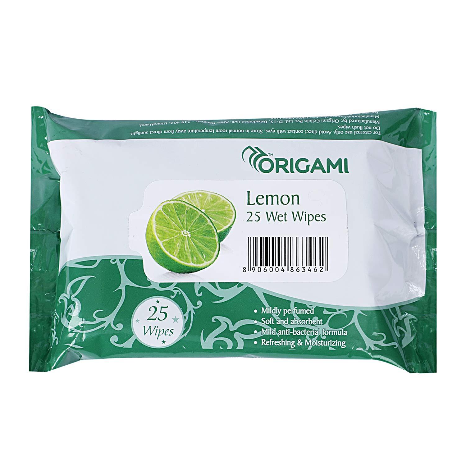 Origami Origami Wet Wipes/Wet Tissue/Wet Facial Tissue - 15 x 20 cm - 25 Pulls Per Pack - Pack of 6-150 Wipes - Assorted Fragrances