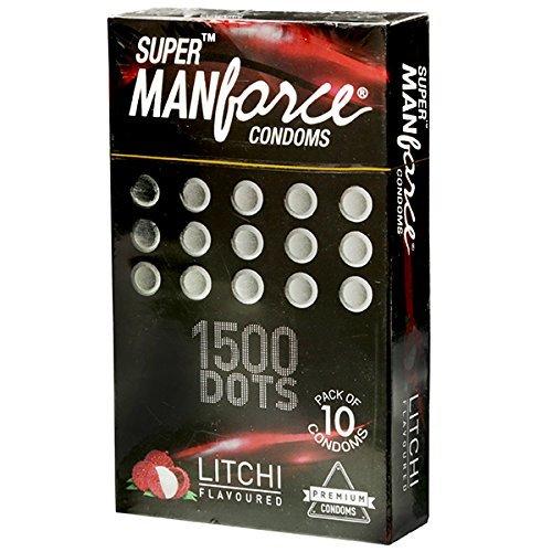 Manforce Manforce Super XXX Dotted Litchi flavoured Condoms - 10 Pieces Per Packet (7)