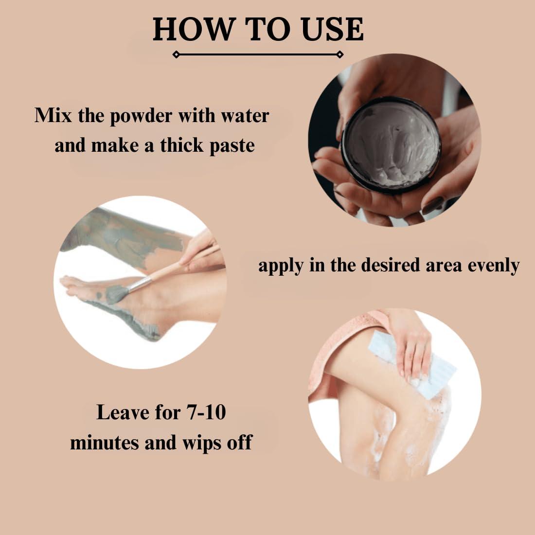 BAFLI BAFLI Wax Powder for Effortless Hair Removal Perfect for Body and Bikini Areas | No chemicals-No Irritation, No Skin rashes for Women and Girls (150 Gram)