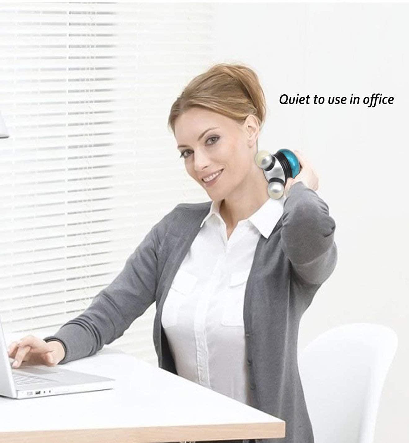 SKY LAND SKY LAND Portable Handheld Mini Massager with Colorful Perfect Light for ALL Over the Body EM9169B, Blue