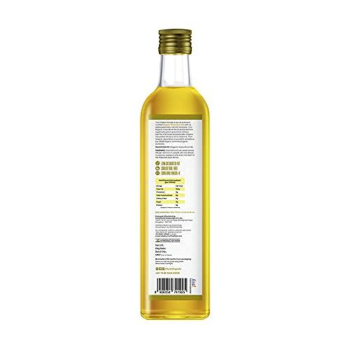 Turn Organic Turn Organic Ground Oil Cold Pressed | Organic Groundnut Oil in Glass Bottle, 500ml