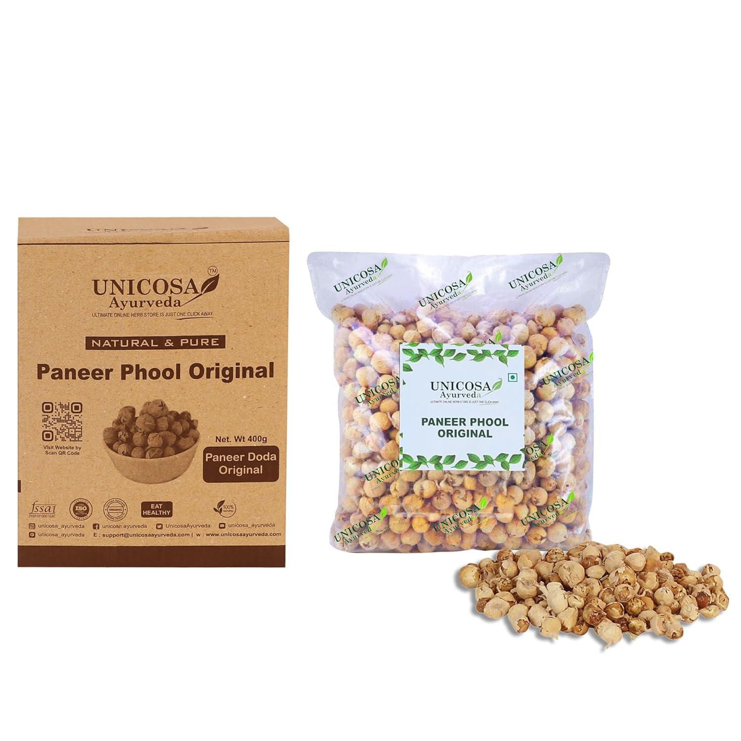 UNICOSA Ayurveda UNICOSA Ayurveda Natural Paneer Phool Herb for Diabetes 800gm | Paneer Doda | Withania Coagulans | Paneer Dodi