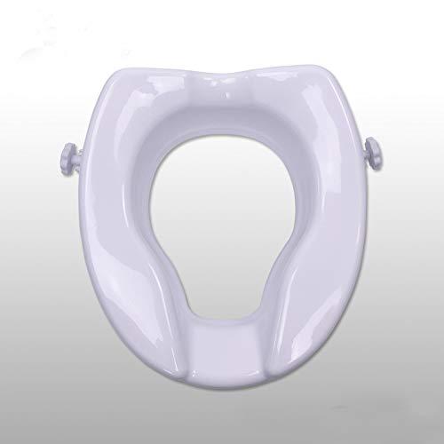entros Entros Easy to Install Lightweight Toilet Seat Elevator Without Lid in White Color (7060C) - 2 Inch | CE & ISO Certified