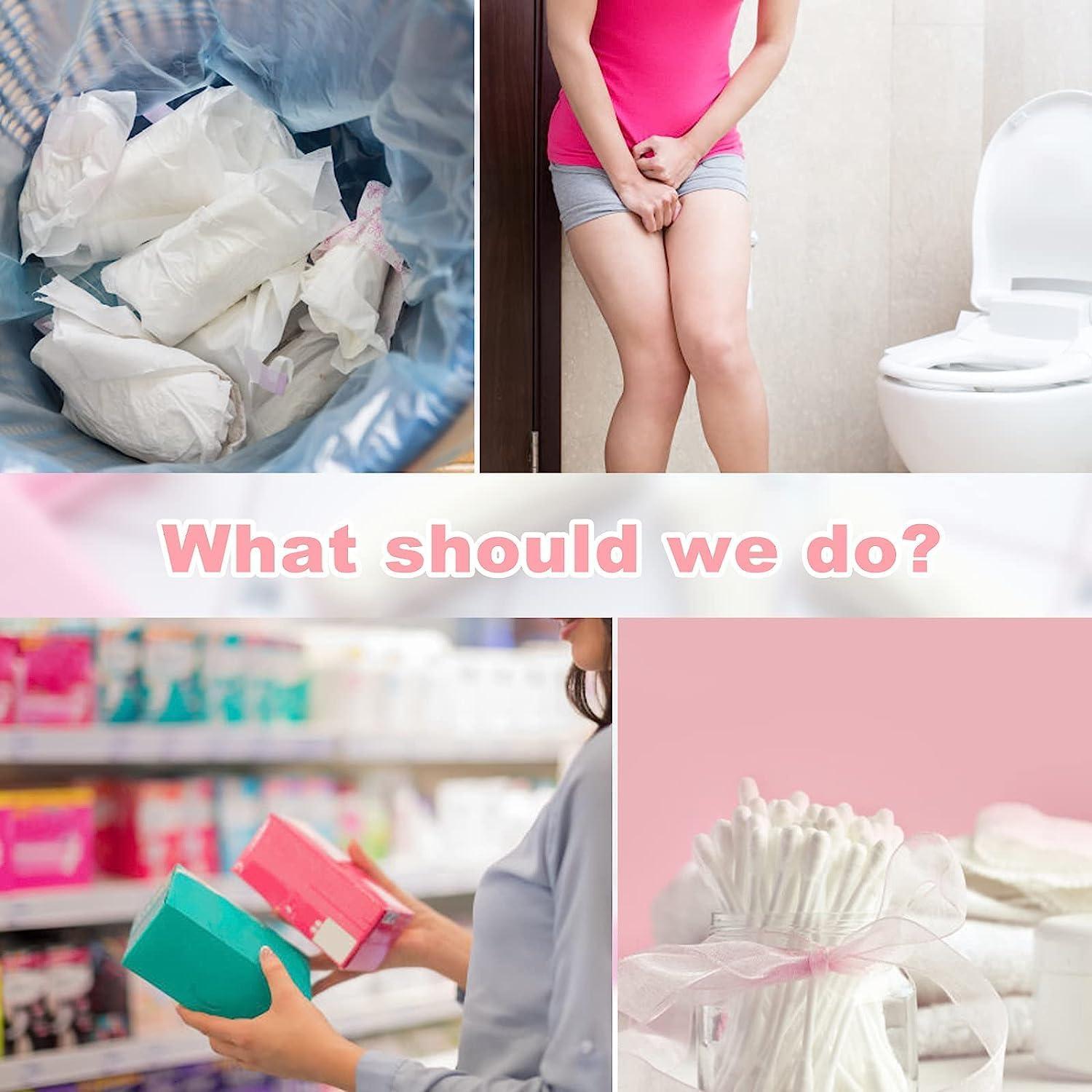SHOPYSTAR SHOPYSTAR Sanitary Disposal Bags Leakproof Sanitary Disposal Bags Pad Disposable Bags for Discreet Disposal of Tampons, Condoms, Diaper, Sanitary Pads, Panty Liner & Personal Hygiene Waste (100)
