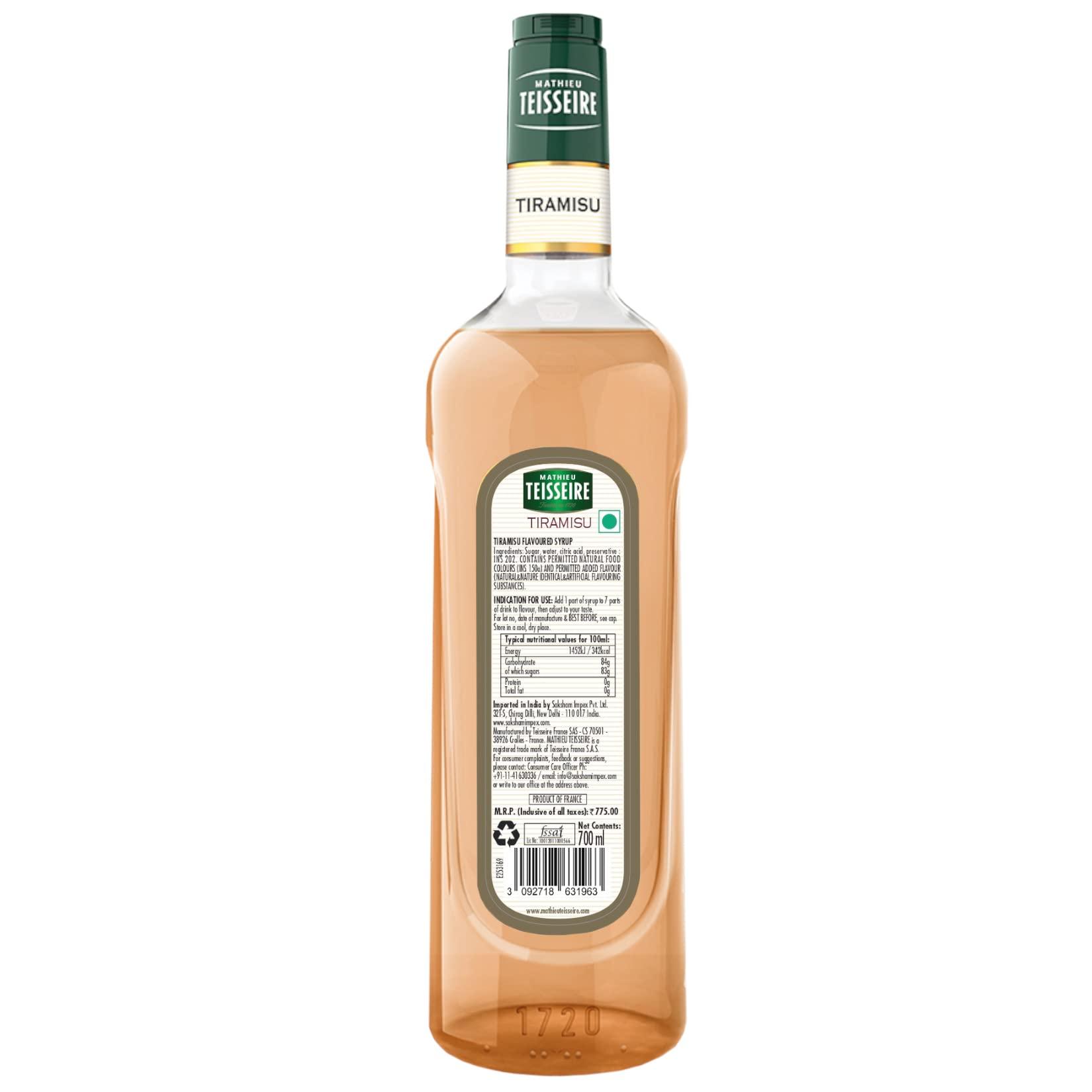 Mathieu Teisseire Mathieu Teisseire Tiramisu Syrup, 700 ml