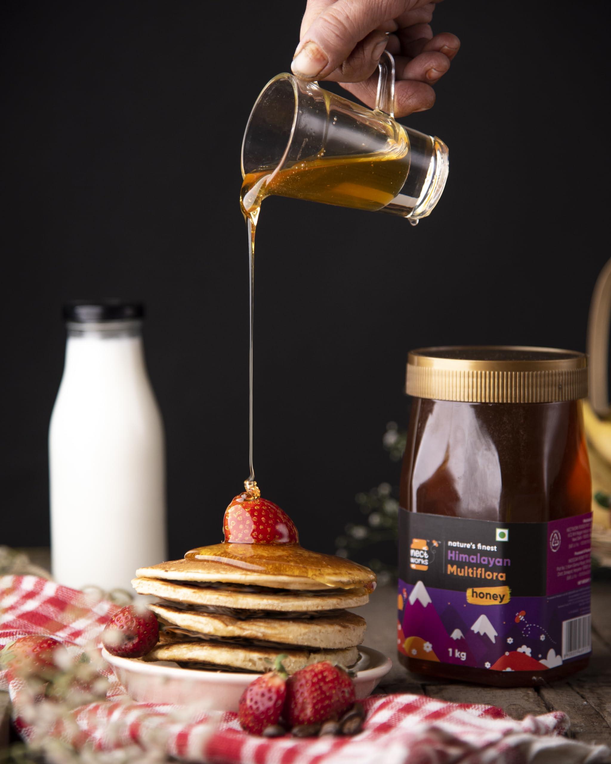 NECTWORKS NectWorks Himalayan MultiFlora Honey, 100% Natural Pure Honey, 1Kg