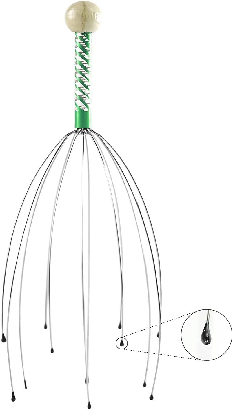 VAVSU VAVSU Scalp Massage Machine Head Massager Scalp Scratcher 12 Fingers Head Scratcher For Head Massage Body Relaxing Hair Massage | Pack of 2-Assorted Color