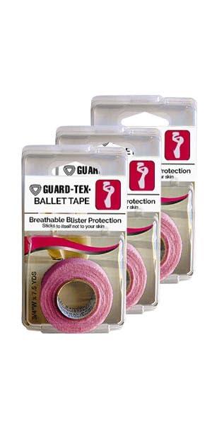 Gauztex Gauztex Sports Toe Tape Ballet (3-Pack) Self-Adhesive Breathable Gauze Flexible, Sweatproof Blister Protection, Pink