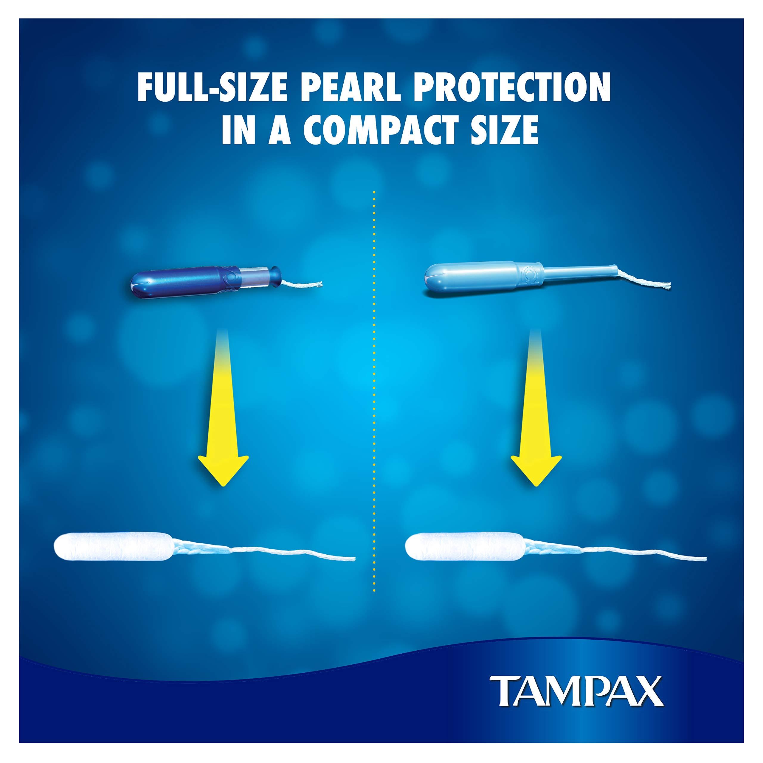 Tampax Tampax Pearl Compak Tampons Regular, Light, 8 Count