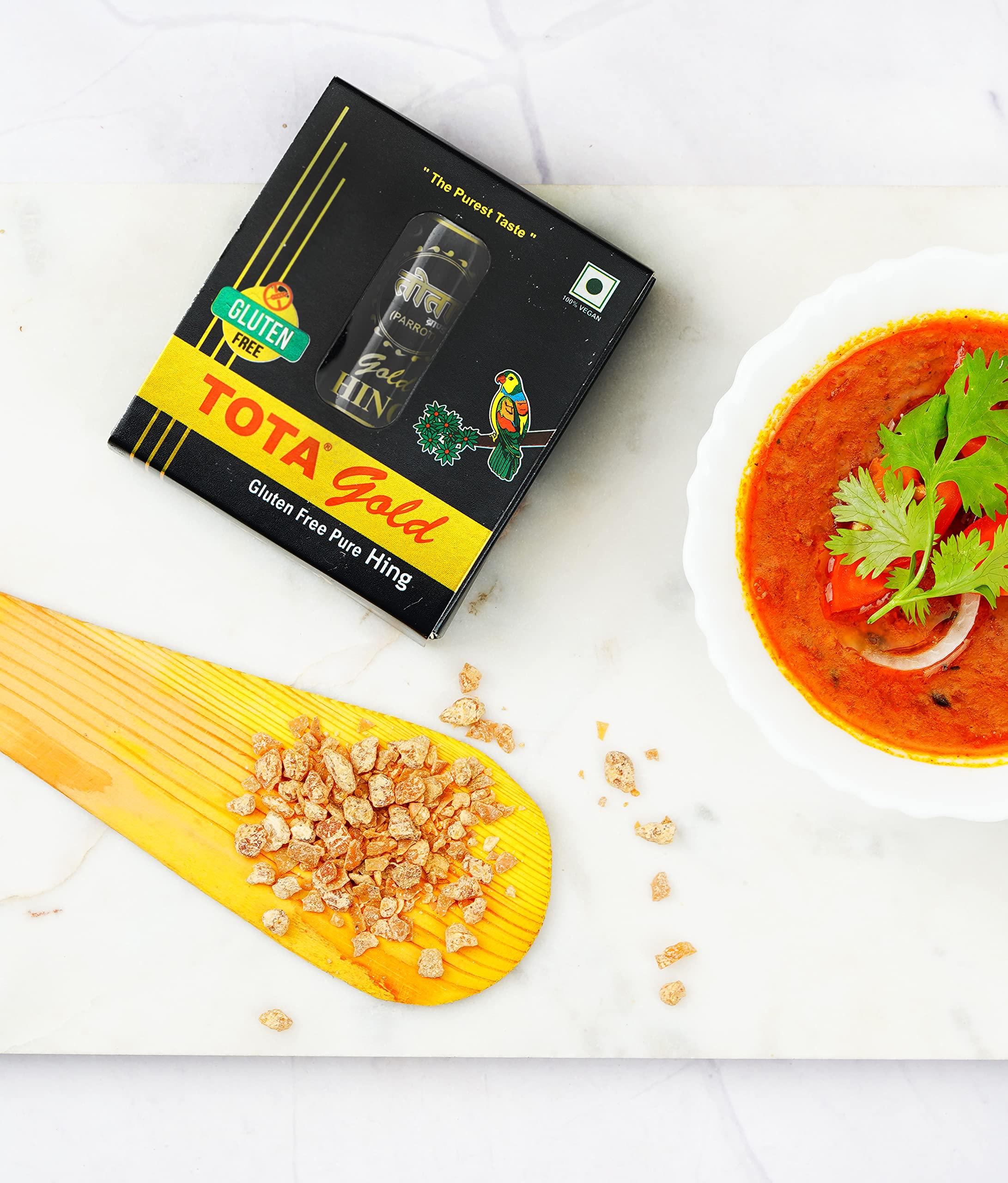 TOTA TOTA Gold Premium Pure And Strong Hing Granules 7Gm (Heeng/Asafoetida)