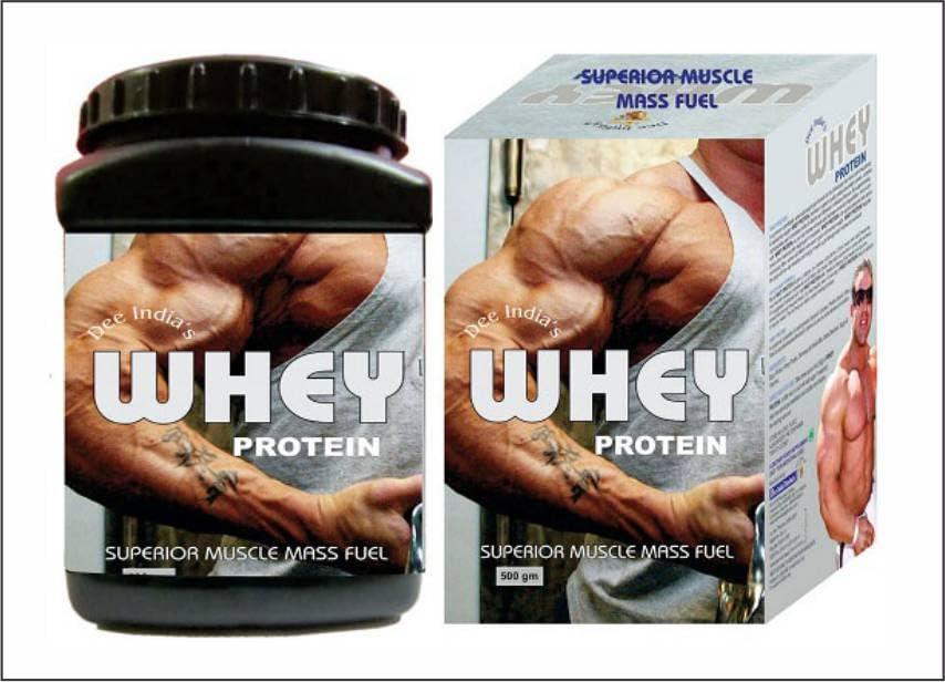 DEE INDIA HERBALS DEE INDIA HERBALS Whey Protein Powder Concentrate Instantized For Mens - Superior Energy & Muscle Growth (Unflavoured) (500gm, Pack of 1)