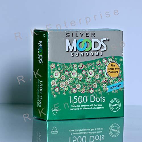 MOODS MOODS Men Condom Silver Range Variety Combo Pack (1500DOT 3s + JOYRIDE 3s + ELECTRIFY 3s) (3Pack 9s)