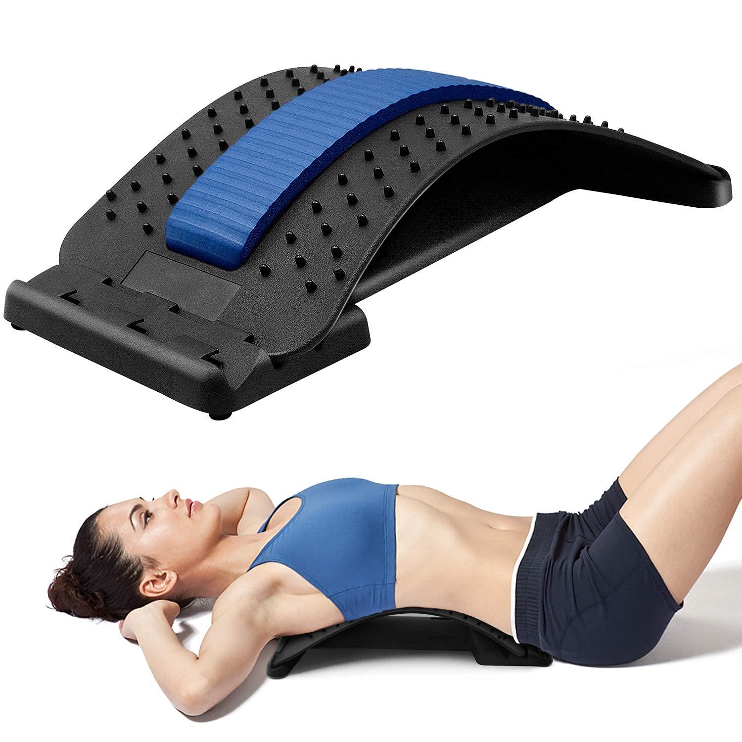 JELLEX JELLEX Back Stretcher-Lower and Upper Back Pain Relief Lumbar Support Posture Corrector, Back Support Tool Spine Waist Pain Relax Fitness Tool for Office Chair and car back pain with pad Back Tool