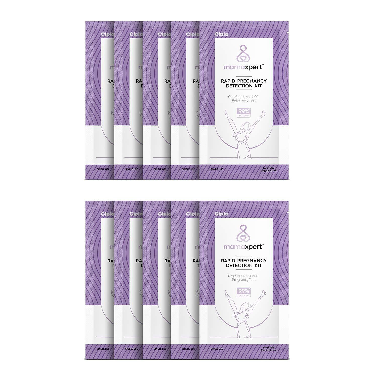 Cipla Cipla Mamaxpert Rapid Pregnancy Detection Kit (10 Pack)