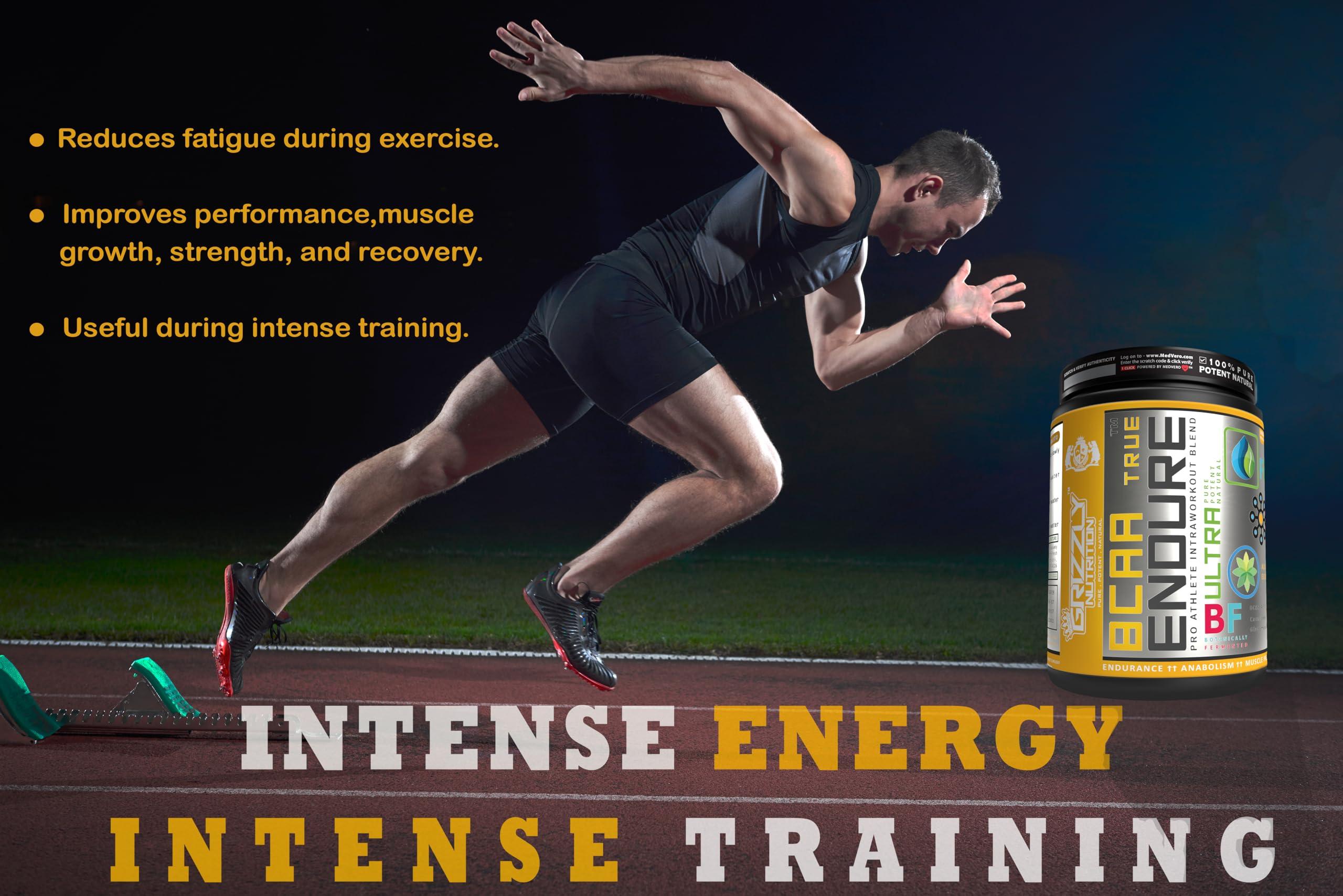 Grizzly Nutrition Grizzly Nutrition True Endure -Bcaa 4:1:1 Pro Ratio (V6 Genesis/ 6th gen 2023) 300 grams upto 60 servings -with Citrulline, B-Alanine, Taurine, L-carnitine with 11 vitality boosters - Platinum grade ( Mexican pineapple salsa Flavoured )