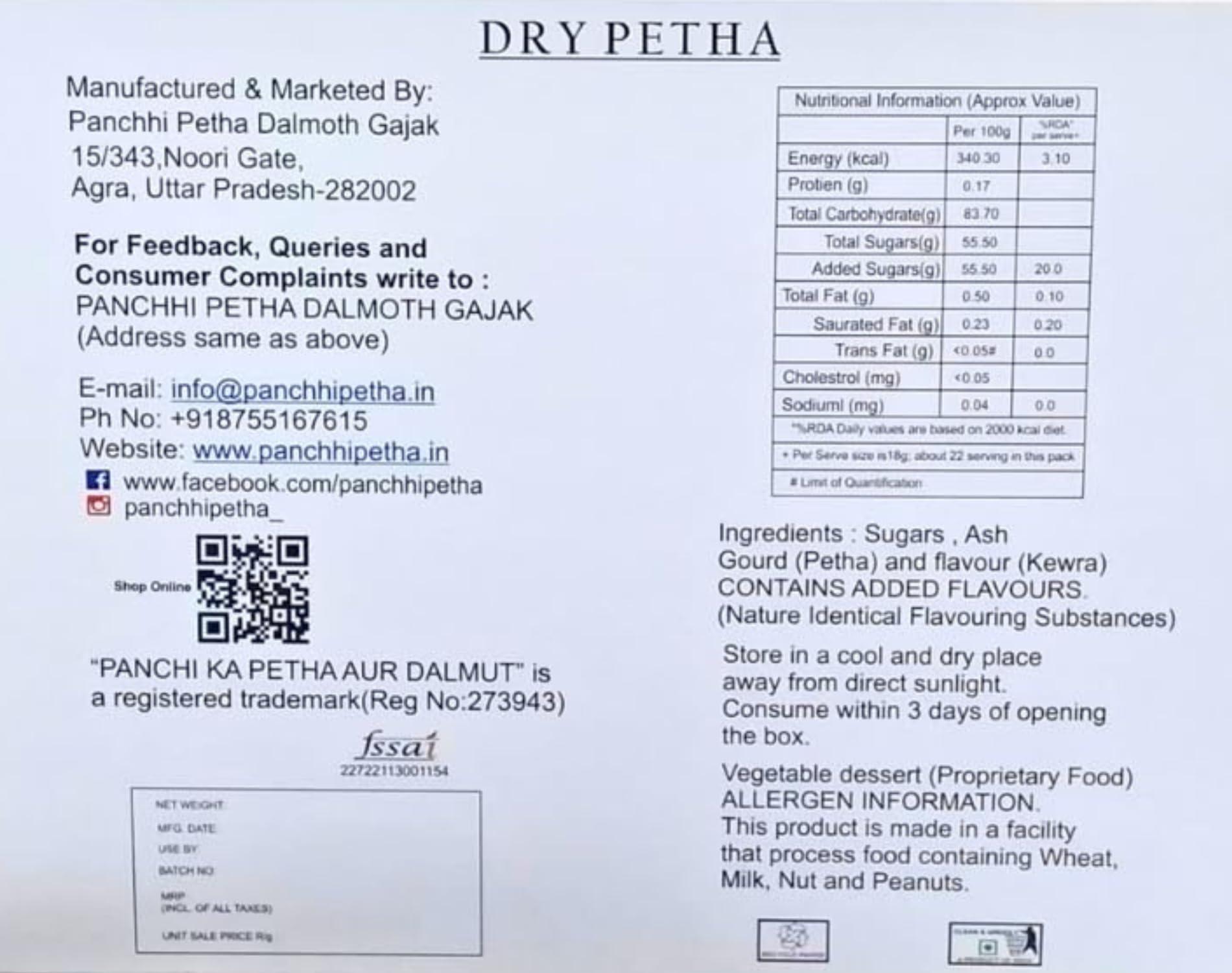 PANCHI KA PETHA AUR DALMUT Original Panchhi Petha | Sada Petha | Dry Petha | Agra Ka Petha | White Petha | Ash Gourd Delights | Buy Authentic Panchhi Petha | Panchhi petha store | Panchhi Petha