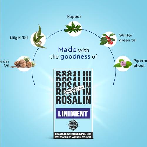 BHAWSAR ROSALIN, MAN AND WOMAN BHAWSAR Rosalin Liniment Oil 40 ml (Pack of 4)