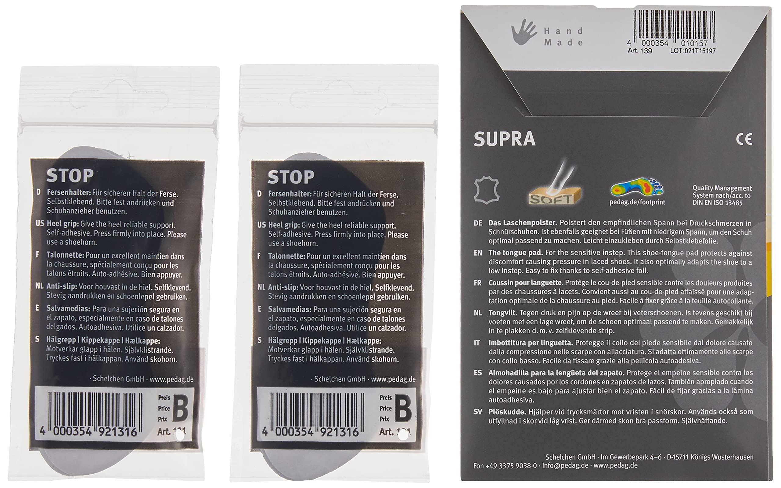 Pedag Pedag Fit Super Right Kit - L/XL - Stop Heel Grips and Supra Tongue Pad