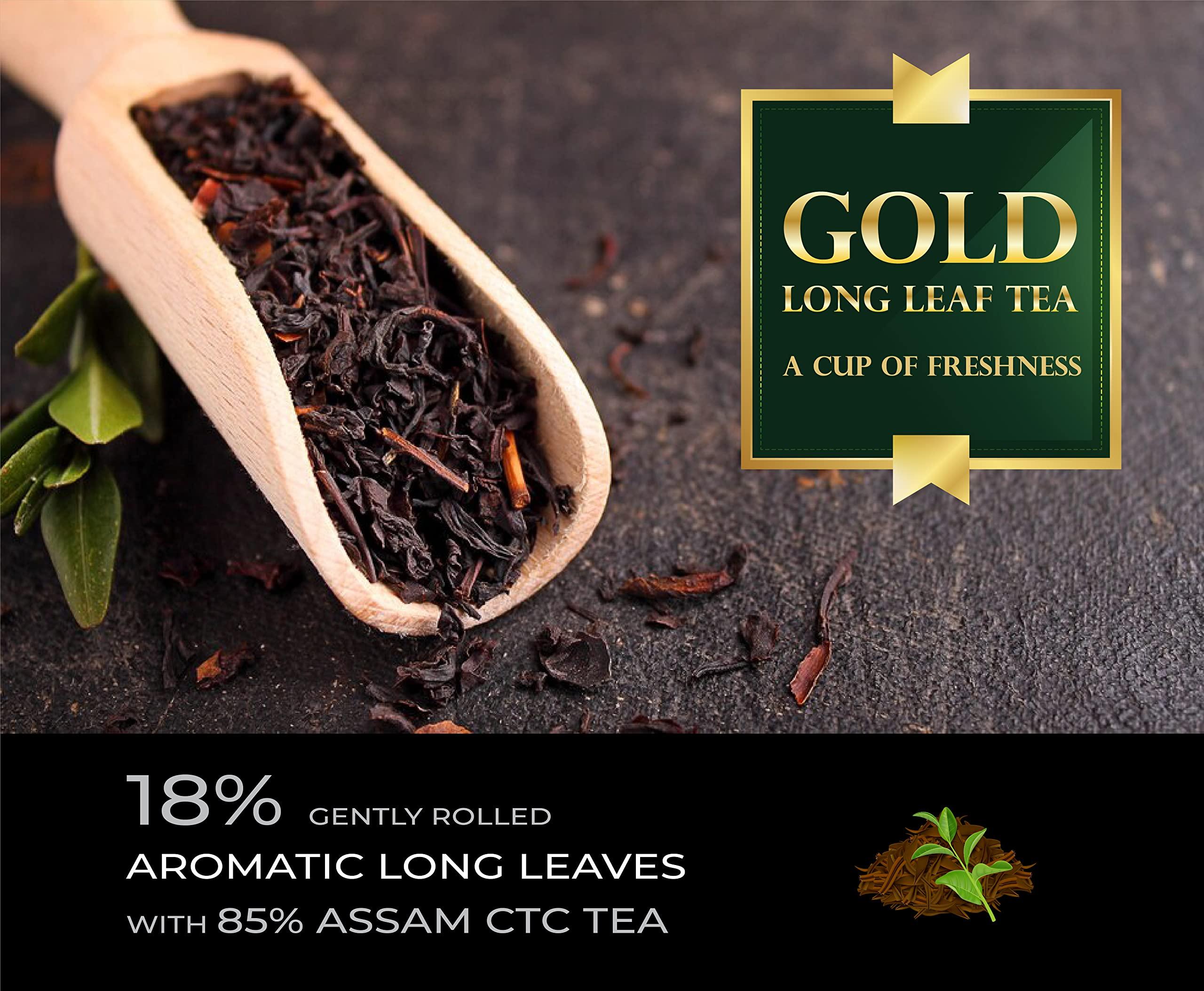 777 777 Tea Gold Long Leaf Tea | Assam tea | Rich & Aromatic Chai | Black Tea | Tea Leaf | Chai Patti (Pack Of 3, 500 GM Each)