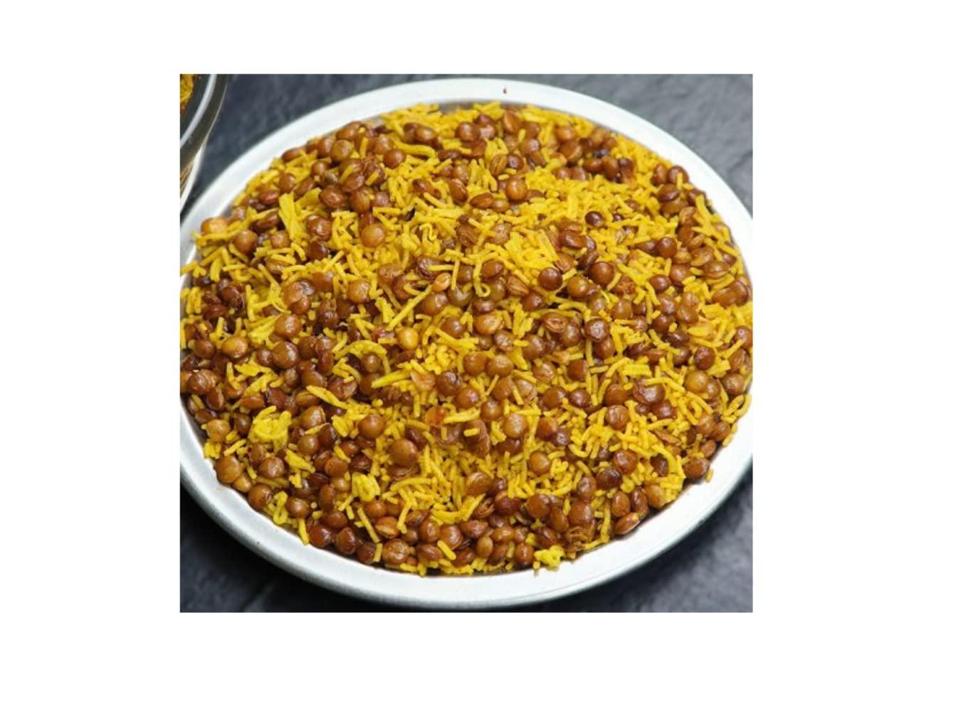 CHANGEZI\'S BAWARCHI KHANA Changezi\'s Moth Dal Gujarati Farsan Dalmoth Namkeen Dal Biji||Made with 100% Groundnut oil||No Additives & Preservatives||100% HandMade||No Palm Oil||Party Snack/Evening Snacks-1Kg*3Pack