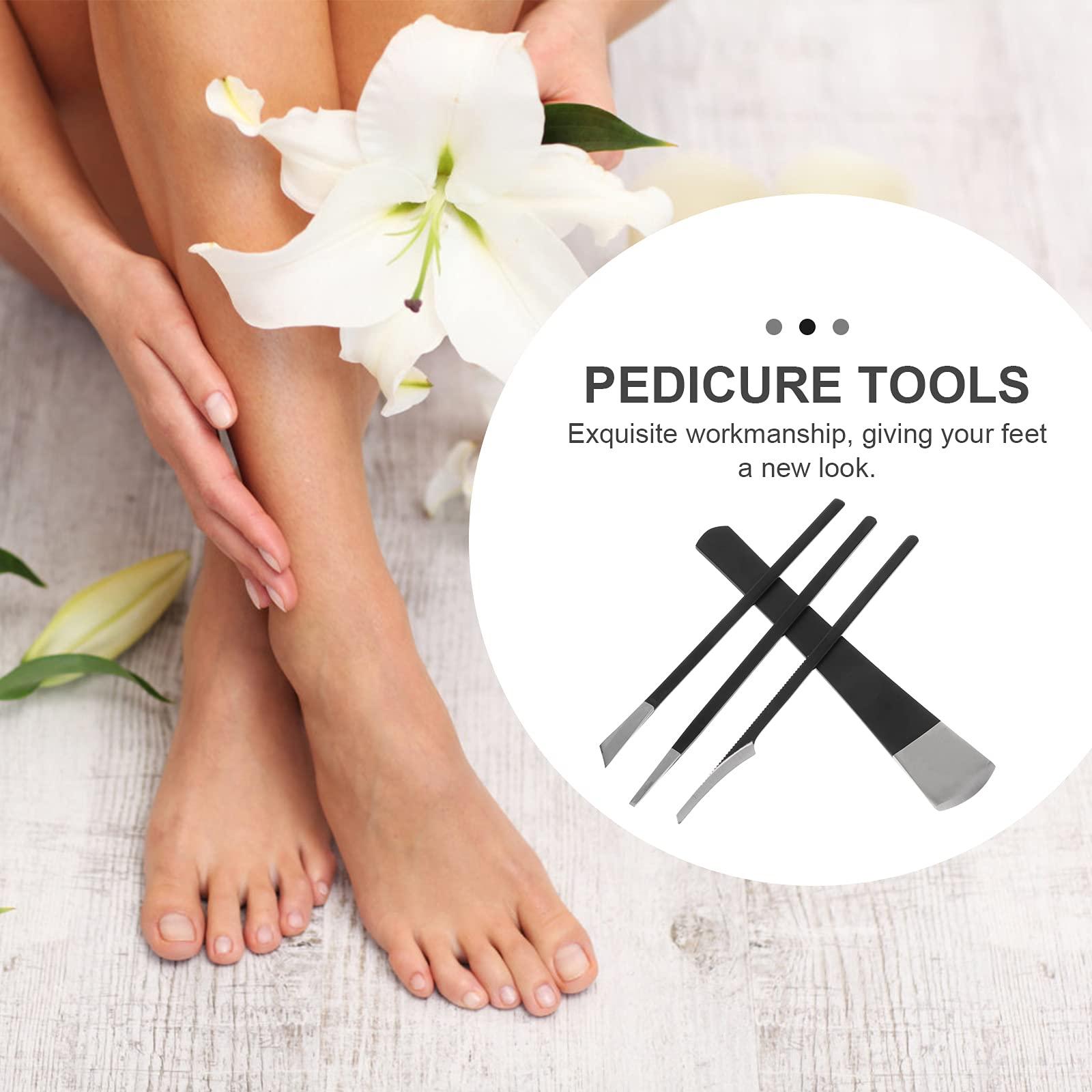 HEALLILY 4 Pcs 1 Set Foot Files Practical Callus Removers Foot Polishing Tools (Black) Decor