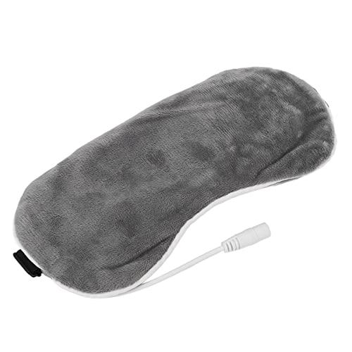 DUHJ Heating Blindfold, Electric Nourish Eyes 5 Gear USB Blindfold Blackout for Sleeping for Teachers (Gray)