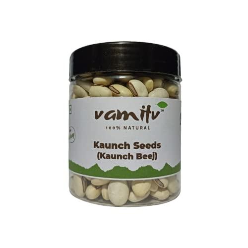 vamitv Vamitv - kaunch Seeds/White Koch Beej/Safed KronchBeej/Kapikachhu, Velvet Beans (Mucuna Pruriens) 350gm | 100% Natural