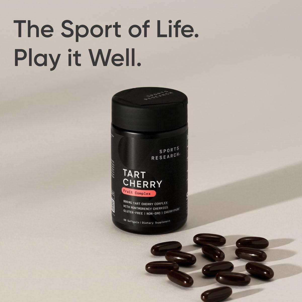 Sports Research Sports Research Tart Cherry Concentrate With Antioxidants & Flavonoids - 60 Liquid Softgels