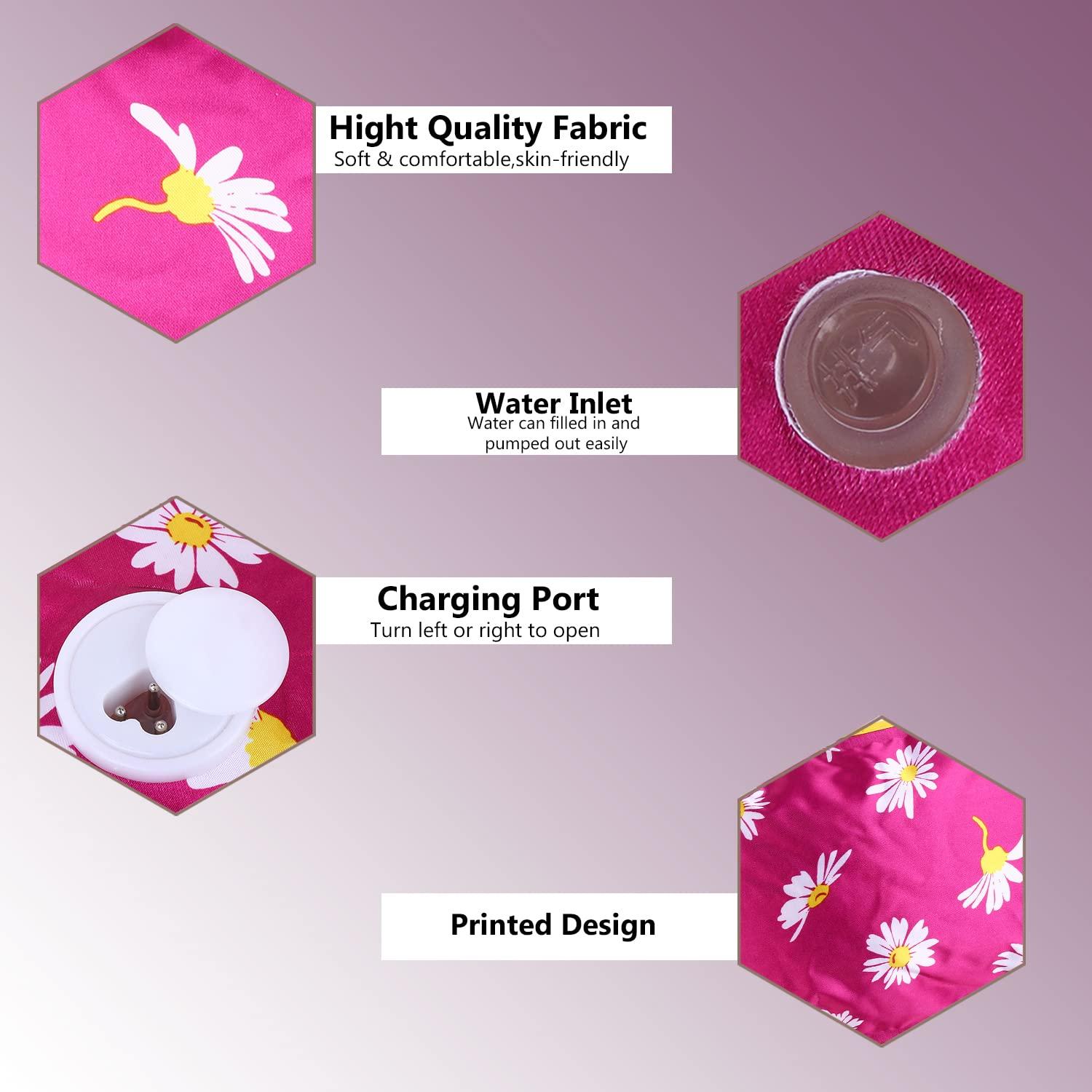 ORANCLE CARE ORANCLE CARE Heat Therapy Heating Gel Bag, Hot Water Bags for Pain Relief, Heating Pad - Heat Pouch Water Bottle Bag, Electric Hot Water Bag, Heating Pad with For Pain Relief (Color May Vary)