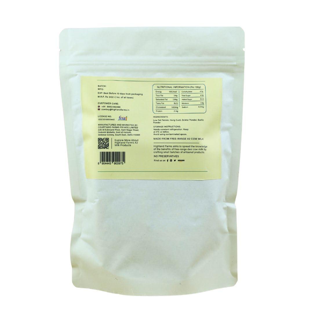 Generic Highland Farms Marinated A2 Low Fat Paneer - Za\'atar (300g)