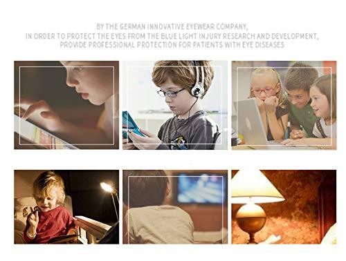 FOURCHEN FOURCHEN Anti Blue Light Glasses for Kids Computer Glasses,UV Protection Eyeglasses for Kids Blue Light Blocking Glasses, Video Gaming Glasses for Children (Clear Pink)