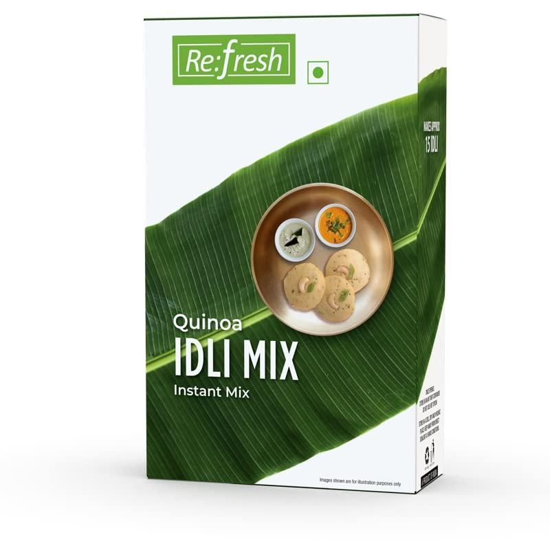 RE:FRESH Refresh Quinoa Idli Instant Mix 200g | Healthy Breakfast Mix | Pure Veg | Authentic South Indian Recipe